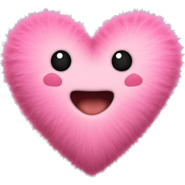 fuzzy heart emoji
