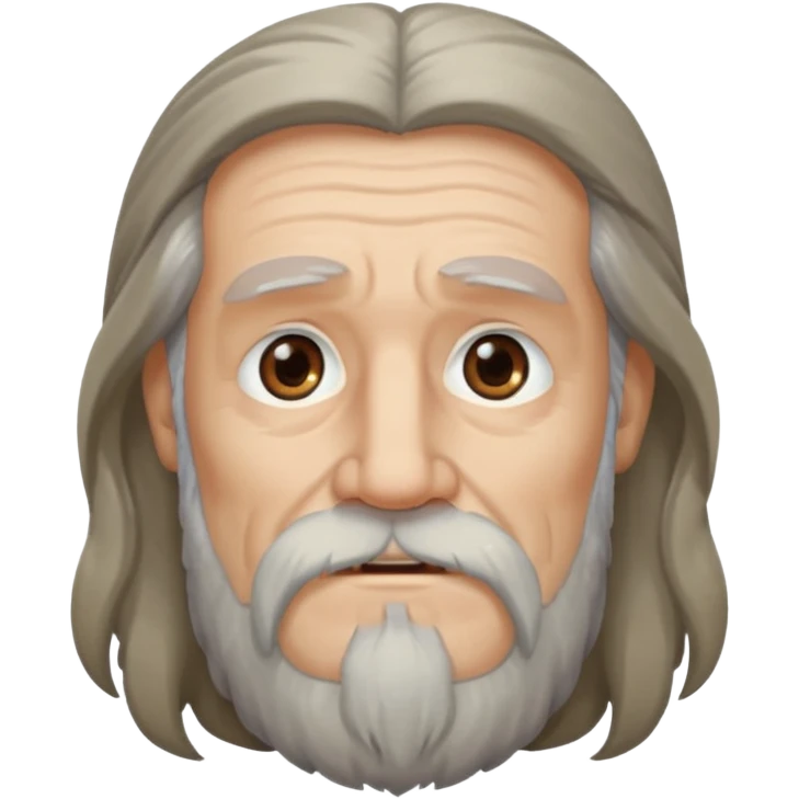 old man bearded long haired emoji