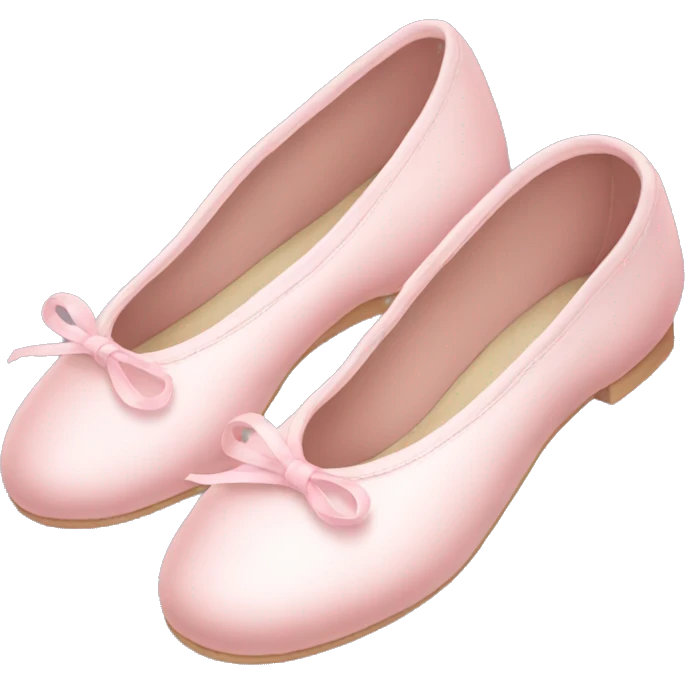 Pale pink ballet shoes emoji