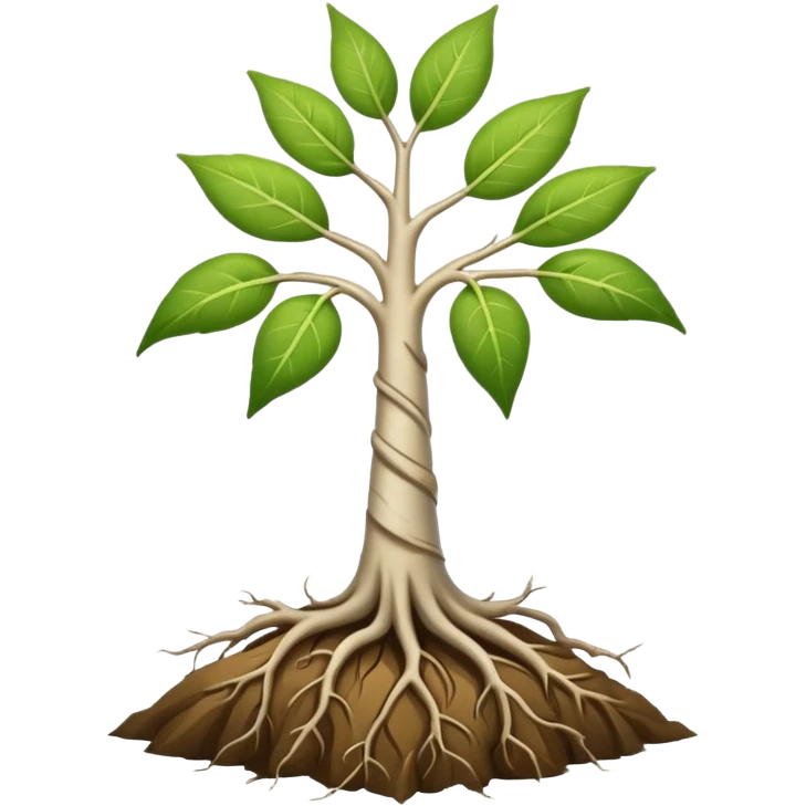 sapling roots emoji