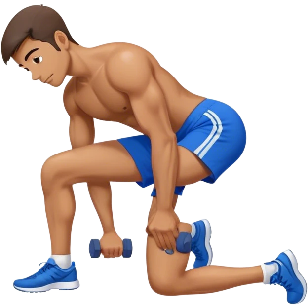 glute-bridges-exercise guy with blue shorts  emoji