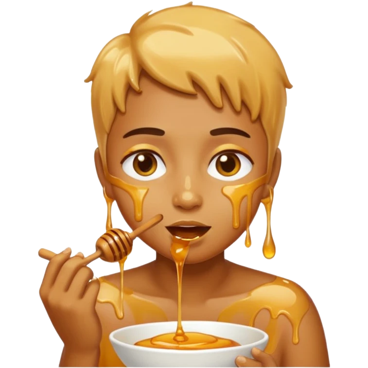 honey eating emoji