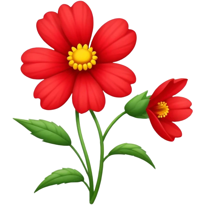 Flores rojas emoji