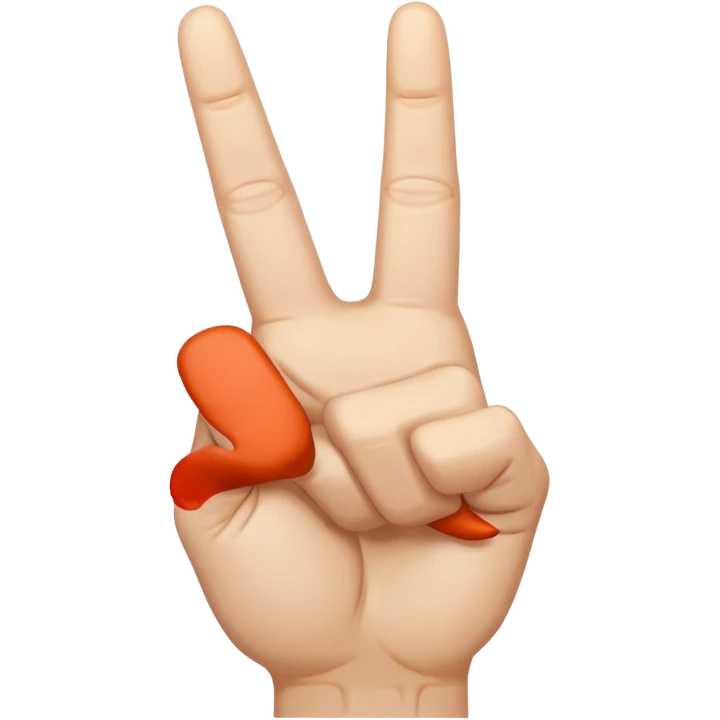 i want to create simple enoji for whatsapp the amojy of hand with the middle finger down emoji