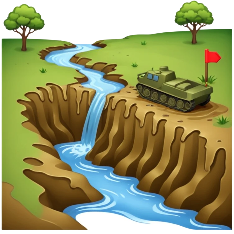 military ditches emoji