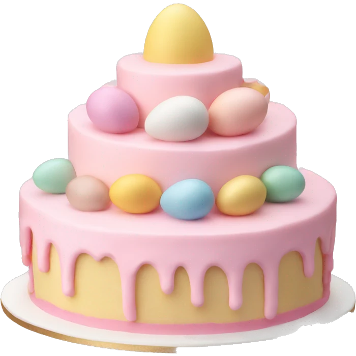 easter pastel light pink cake emoji