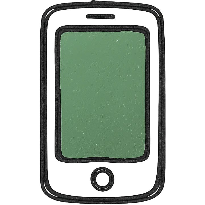 green mobile phone icon emoji