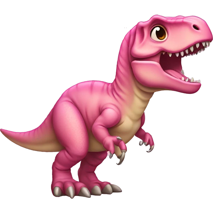 baby pink t. rex emoji