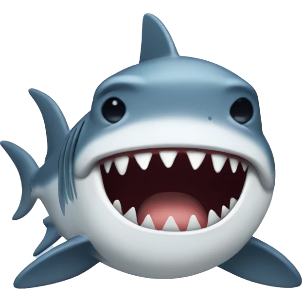 crying shark emoji
