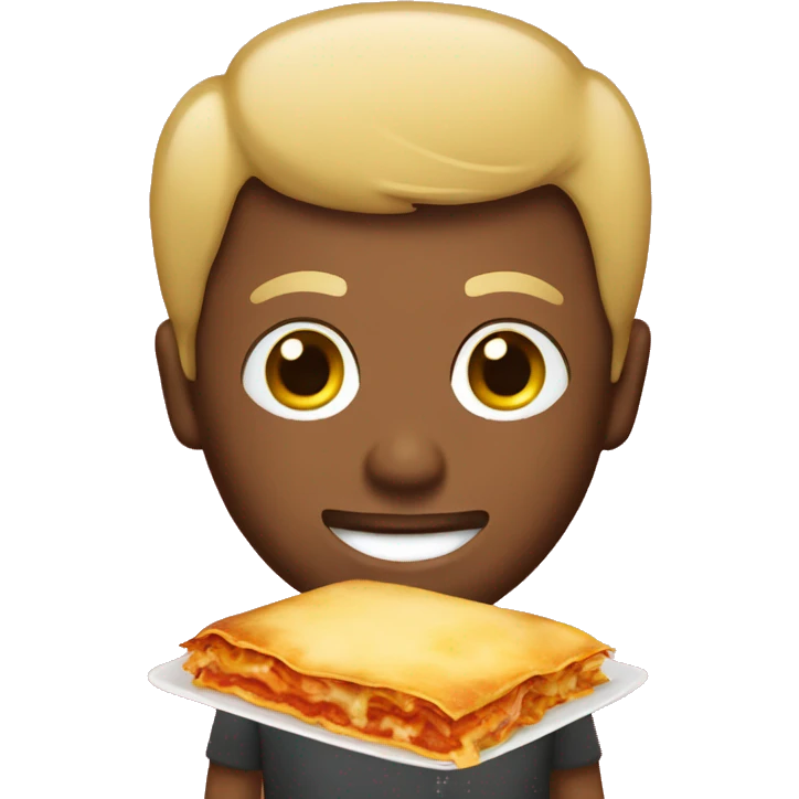 gay person with lasagne emoji