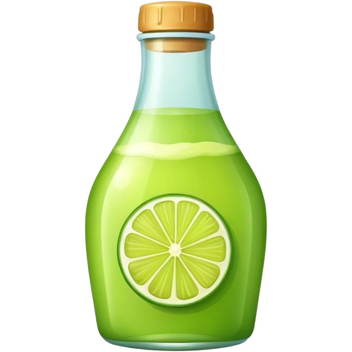 Lime juice bottled  emoji