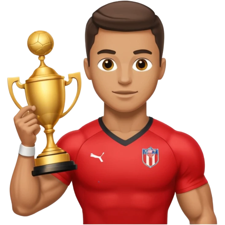 football player gold trophy emoji