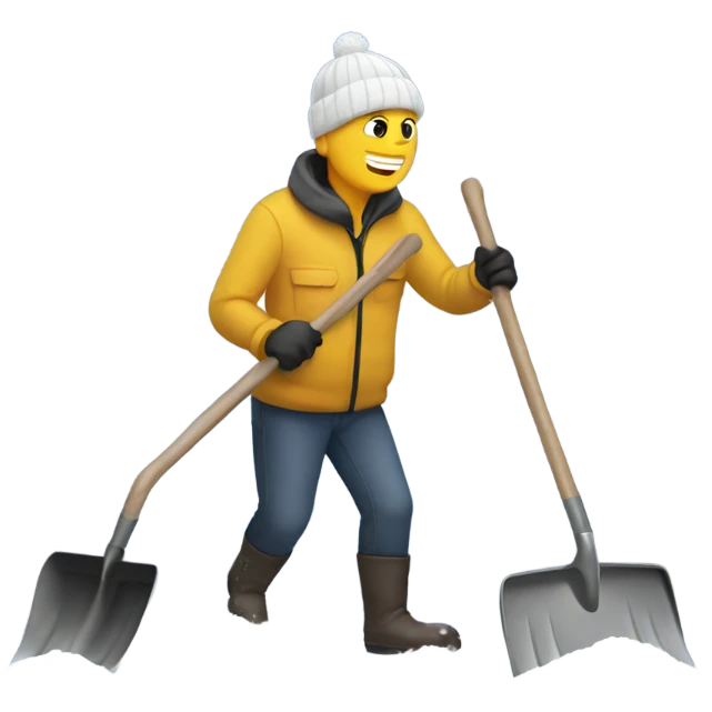 Shoveling snow  emoji