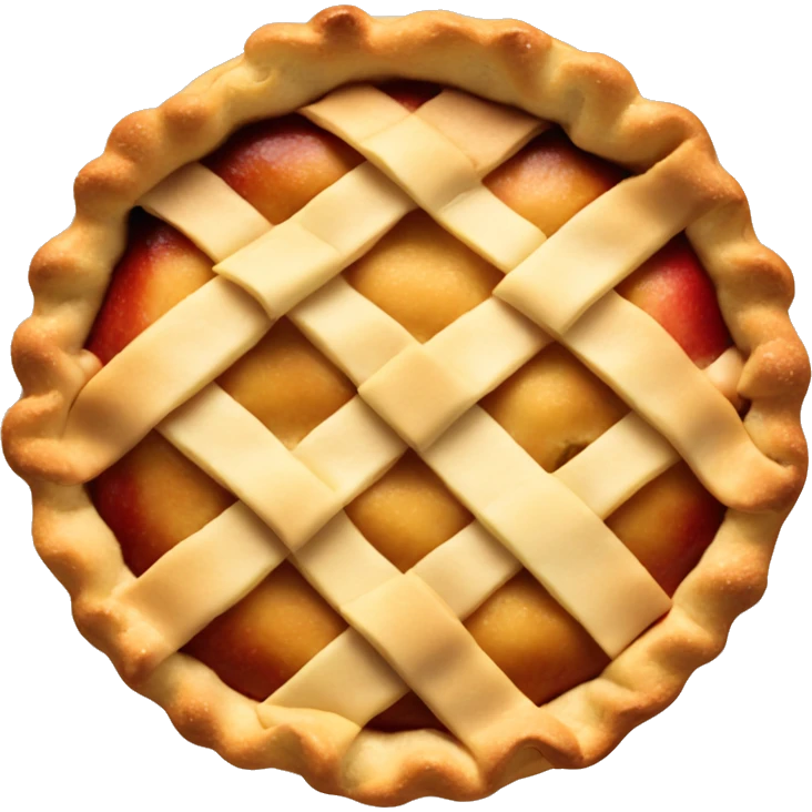 Apple pie with cinnamon on top emoji