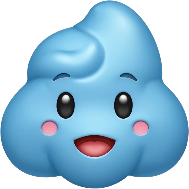 blue poop emoji emoji