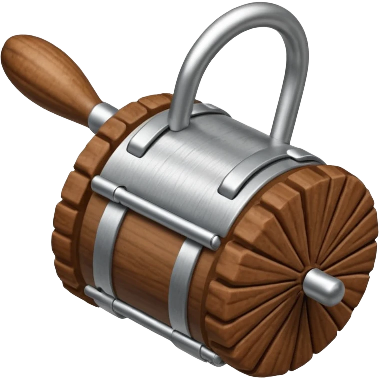 Metal walnut cracker tool emoji