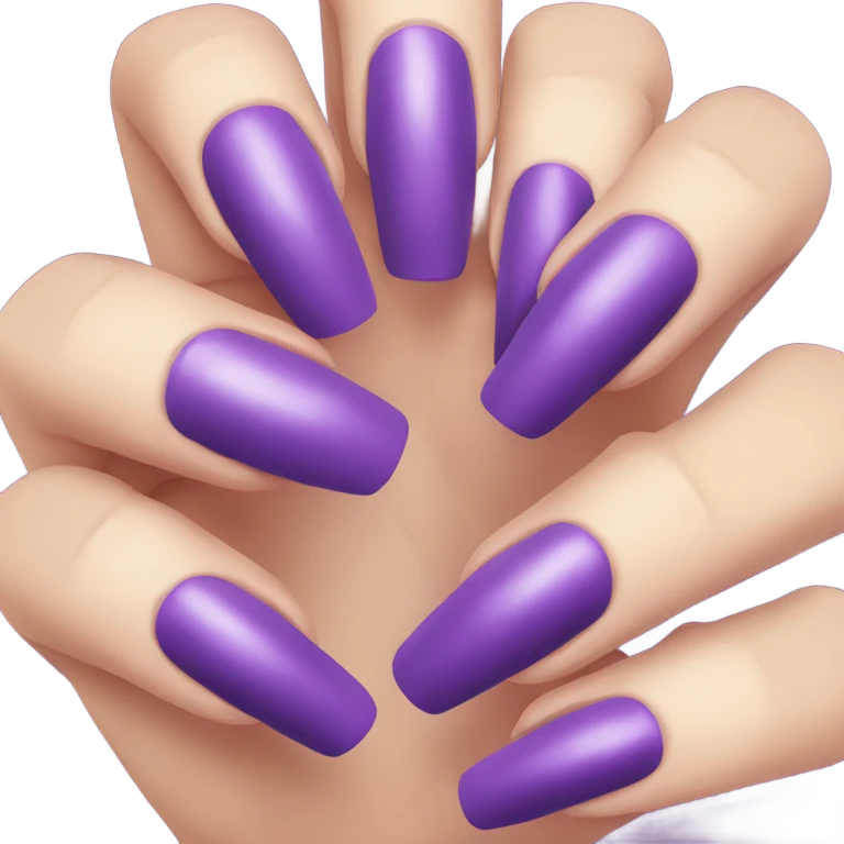 Purple nails emoji