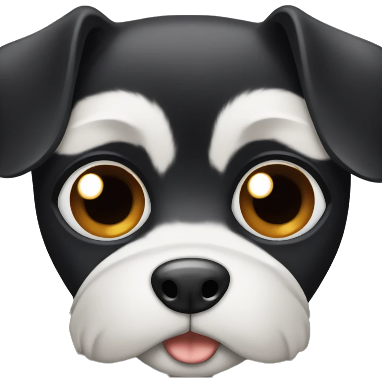 Black Dog With Brown eyes emoji