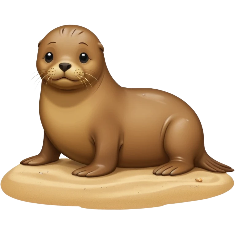 Sealion on the beach emoji