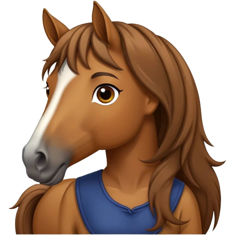 Horse girl emoji