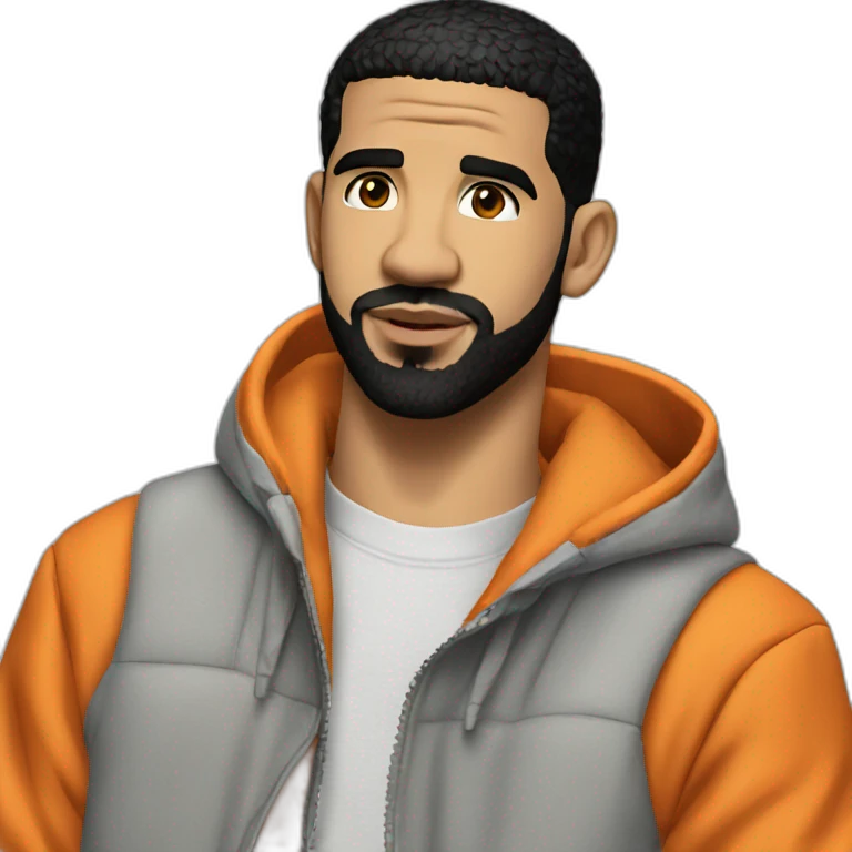 Drake orange jaket meme agreeing emoji