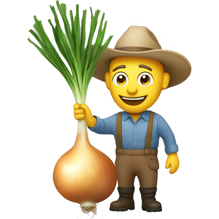 ONION WITH FARMER emoji