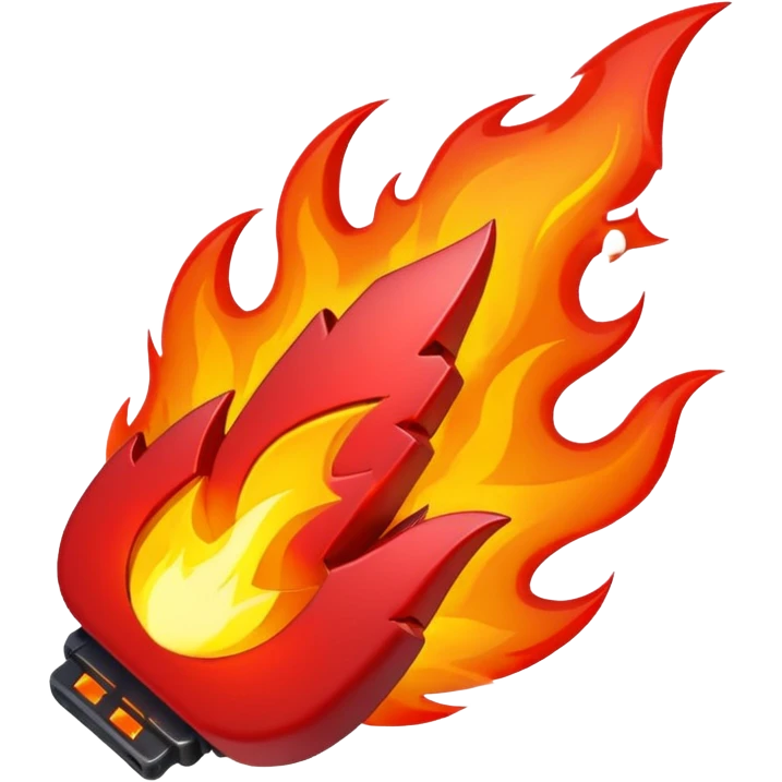 CYBERPUNK FIRE RED emoji