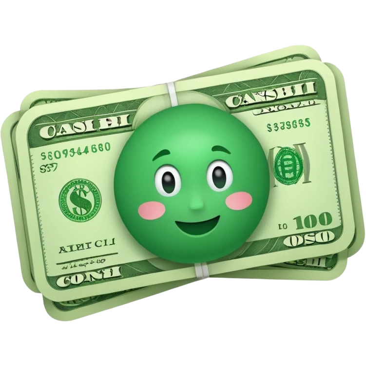single cash bill 2d format emoji