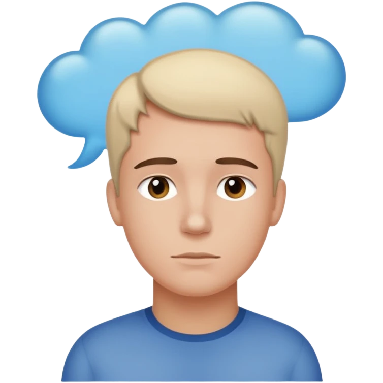 Person with thought bubble emoji