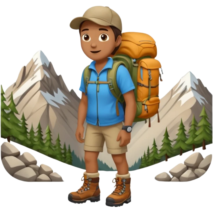 Mountain Camper. emoji