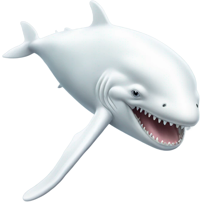 white whale , underside emoji