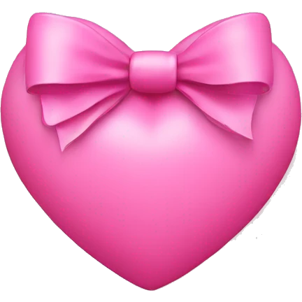 pink heart with pink bow  emoji