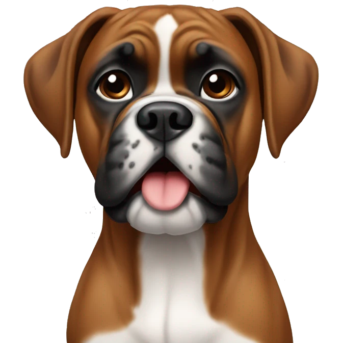 Boxer dog breed emoji