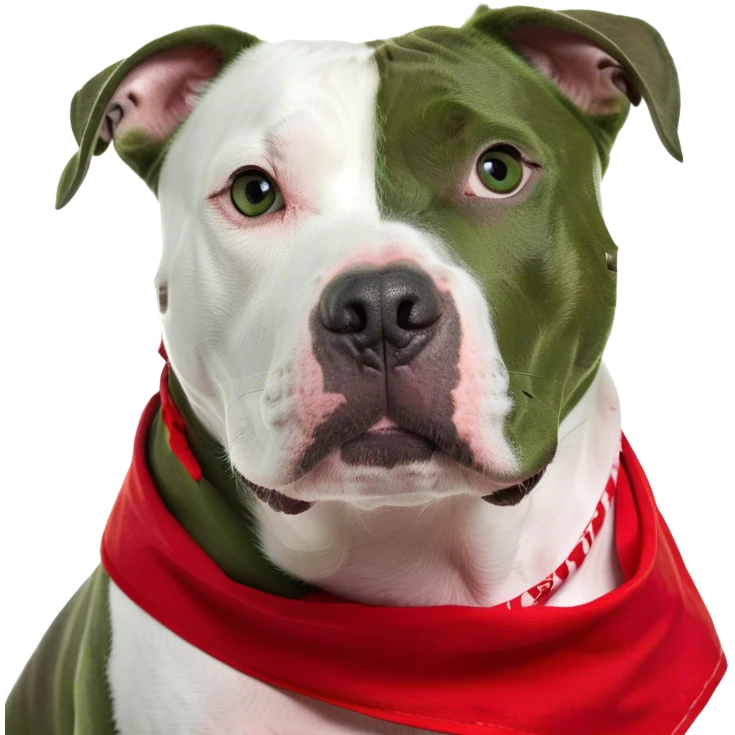 Black and white  pitbull emoji