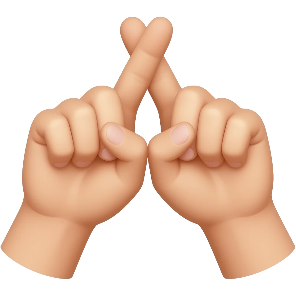 two hands intertwined with little fingers as a symbol of promise emoji