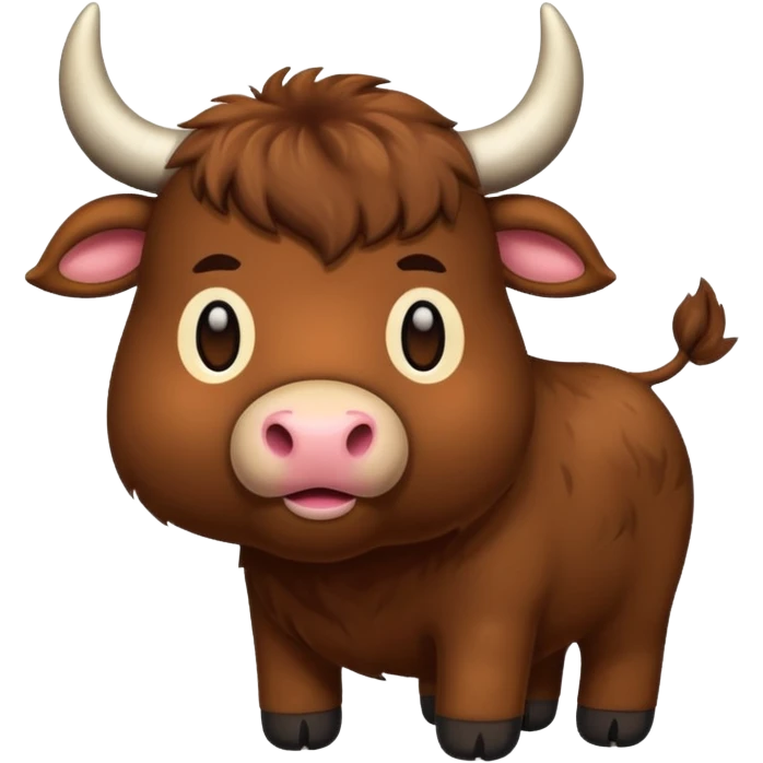 Plush bull emoji