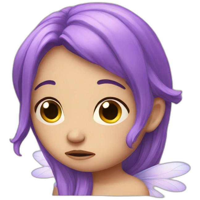 Sad fairy emoji