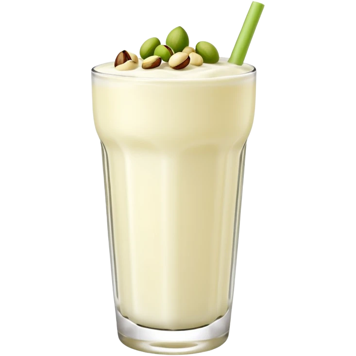 Lassi white coloured with punjabi touch on a glass without any extras emoji