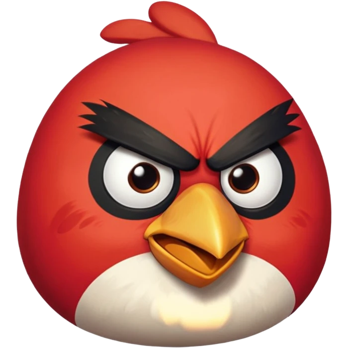 Angry bird emoji