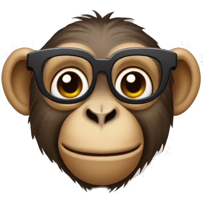 monkey with glasses emoji