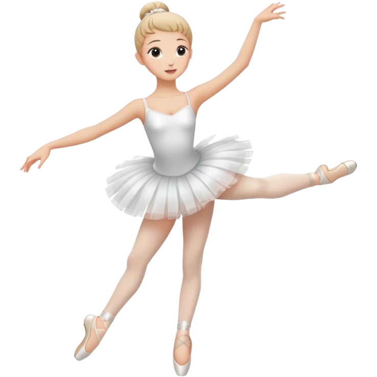 Bailarina de ballet cuerpo completo emoji