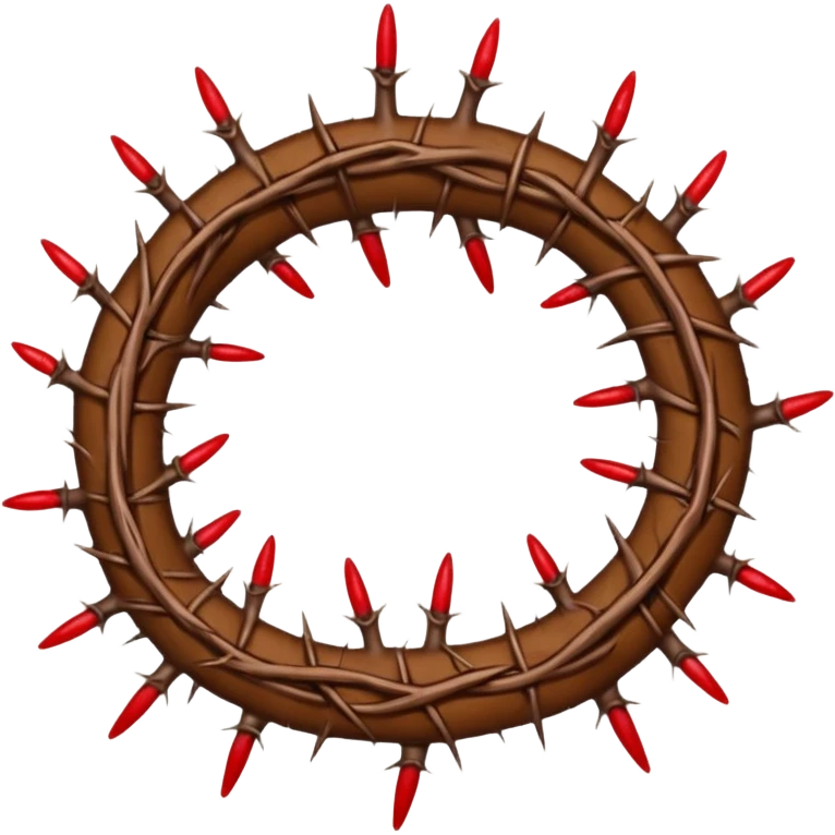 crown of thorns with blood dripping from it  emoji