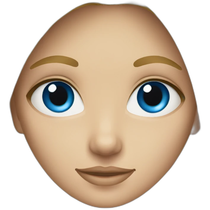 a blonde girl with blue eyes emoji