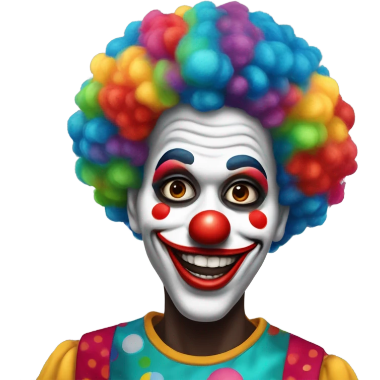 black clown  emoji