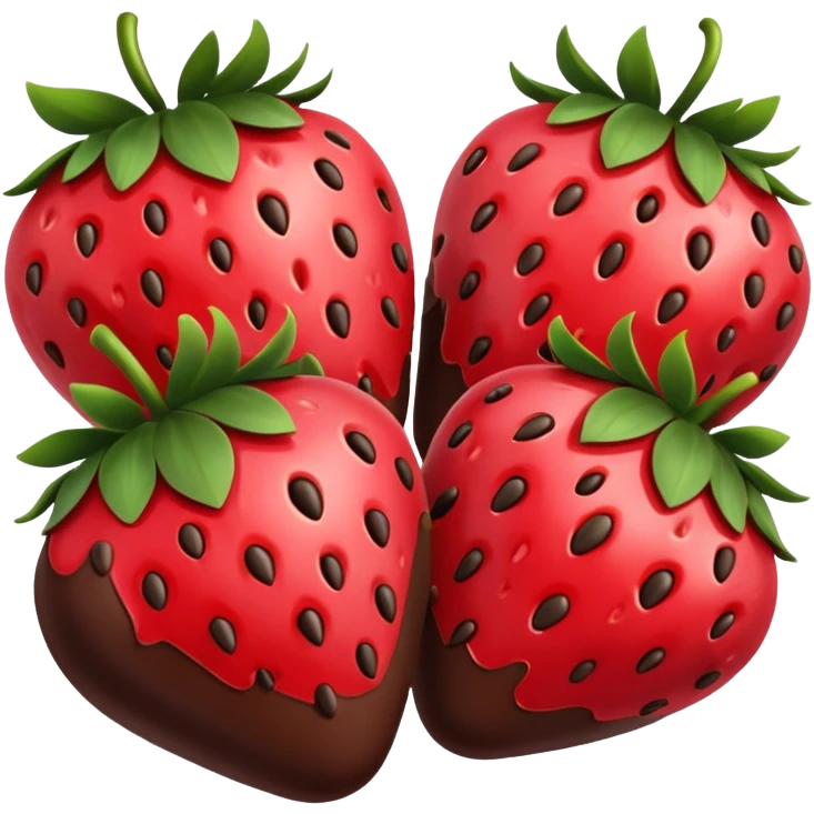 chocolate covered strawberry emoji