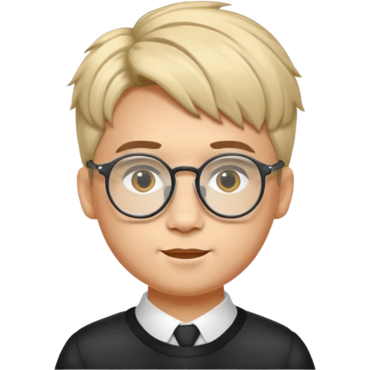 Erstelle mir eine Emoji von einem Jungen. Herkunft: Südamerika, Jung und Gutaussehend, mit durchsichtiger Brille und anderer Frisur  emoji
