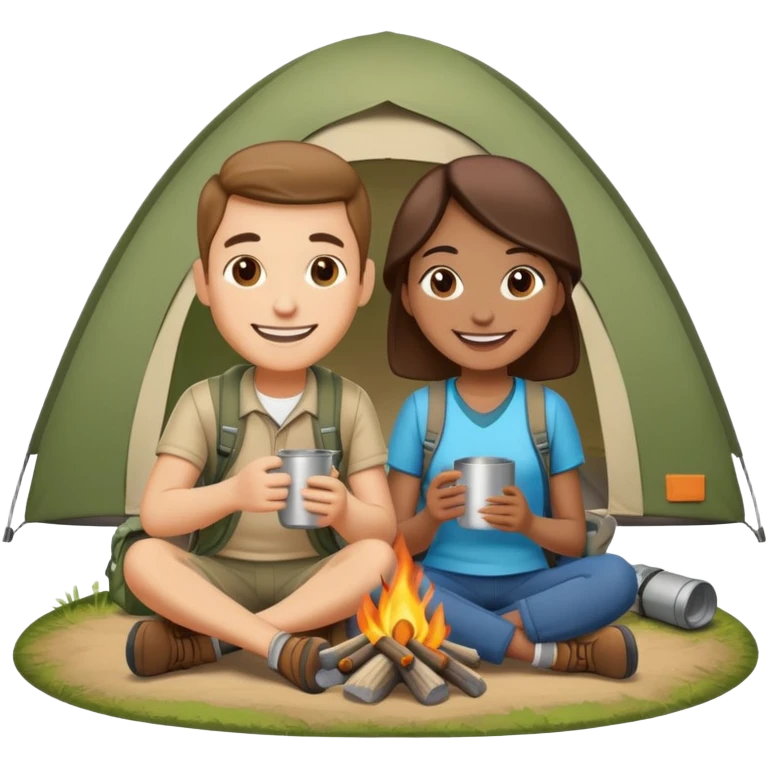 Camping love emoji