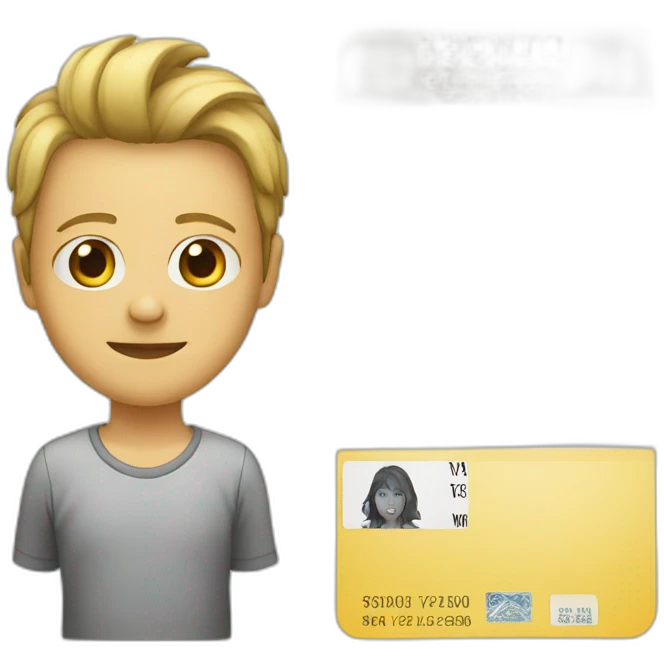 Identity card emoji
