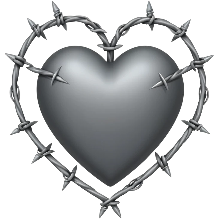 heart with barbed wire emoji