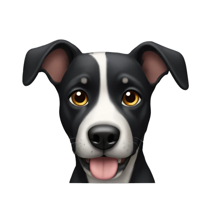 Perro negro  emoji